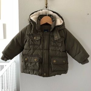 Baby Gap | 6-12 months | Puffer | Olive Green